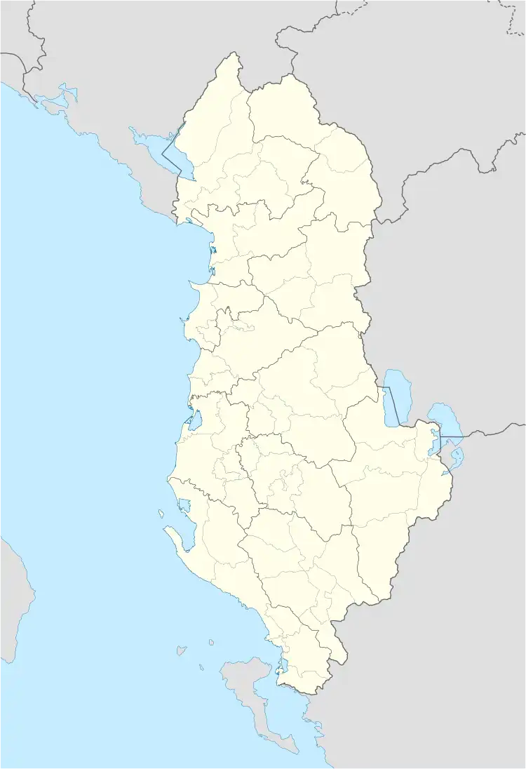 Velipojë is located in Albania