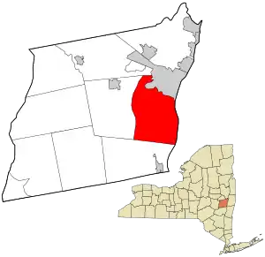 Location in Albany County in the state of New York.