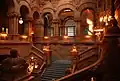 Great Western Staircase, New York State Capitol Building (late 1870s–80s)