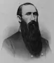 Old picture of a Confederate Civil War general with a very long beard