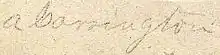 Signature of Albert Carrington