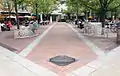 Albert E. Hinds memorial gateway. Princeton, NJ. Stainless steel. 2013