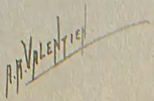 signature reading "A R Valentien"