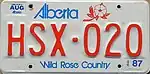 Since 1987 Rosa acicularis has been pictured on licence plates in the Canadian province of Alberta.
