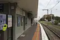 South-east bound view from Platform 2, December 2013