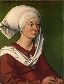 Portrait of Barbara Dürer, Albrecht's mother, c. 1490