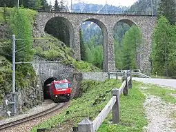 Albula Railway from Preda to Bergün: Toua