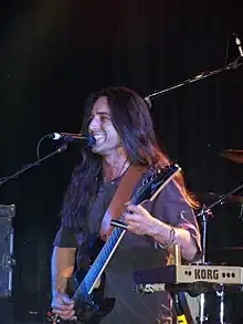 Adam Agius performing live at Metal for the Brain, 2006
