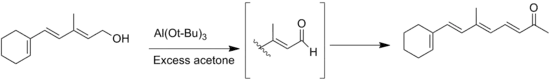 An Oppenauer oxidation of aldehyde