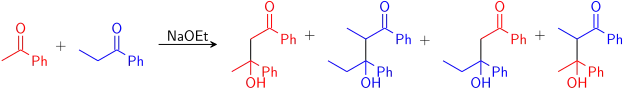 Crossed aldol (addition) reaction