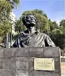 Monument to Aleksandr Pushkin located in Pushkin Park in Mexico City