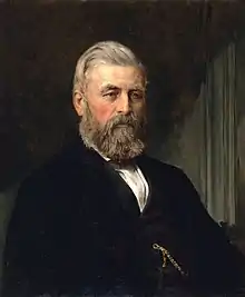 A painting of Alexander Gibson in 1870