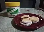 A jar of alfajores from the city of Baguio, Philippines