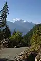 Mount Alfred from a logging road along the inlet.