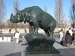Rhinocéros outside the Musée d'Orsay, Paris