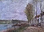 Overcast Day at Saint-Mammès, Alfred Sisley,  c. 1880
