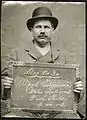 Alfred Wilkinson, arrested 12 April 1903 for false pretences.