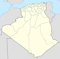 Map of Algeria highlighting Annaba Province