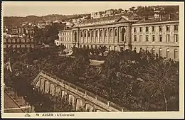 A postcard showing the University of Algiers