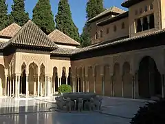 Arches in the Court of the Lions, Alhambra, Granada, Andalusia, Spain (2012)