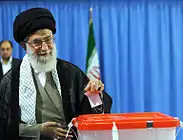 Supreme leader of Iran casts his vote