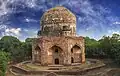 An exterior view of the mausoleum