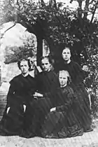 Alice, Frances, Lucy and Florence Barlow, 1867