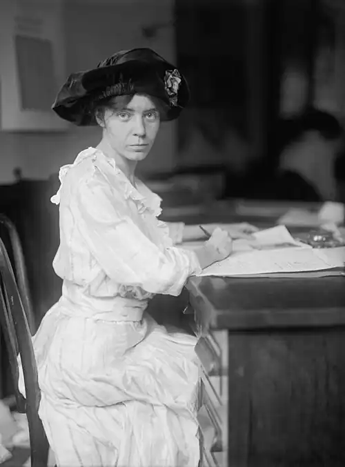Alice Paul, one of the foremost leaders and strategists of the women's suffrage movement