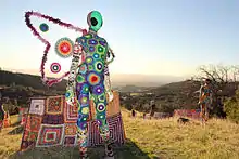 Alien Campsite Yarnbomb Installation by Stephen Duneier (Feb 2015)