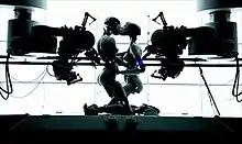 A screenshot from the music video