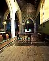 South aisle, looking east