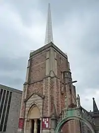 Church tower with spire