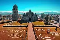 Earthquake baroque Paoay Church (c. 1694), World Heritage Site and a National Cultural Treasure