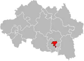 Location of the canton of Vichy-1 in the Allier department.