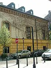 The Almassy House (Antal Gottgeb, 1877), Ötpacsirta utca 2. Built for Kálmán Almássy. Today the headquarters of the Hungarian Architects' Association