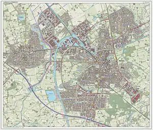 Topographic map of Almelo, Sept. 2014