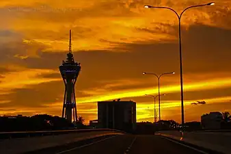 Alor Setar, Kedah at the golden hour near sunset at 19:43 pm