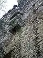 Garderobe or privy projecting out of the castle