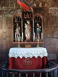 The altar and triptych