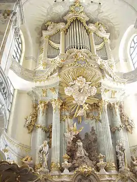 Altar in the Frauenkirche of Dresden