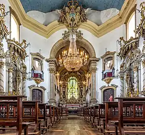 Inside view facing the altar.