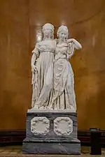 The Princesses Louisa and Friderica of Prussia; by Johann Gottfried Schadow; 1795–1797; marble; height: 172 cm; Nationalgalerie, Berlin, Germany