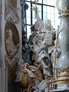 High altar - Faith fighting against infidelity and evil