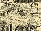 View of the previous town hall,  1547