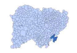 Location in Salamanca