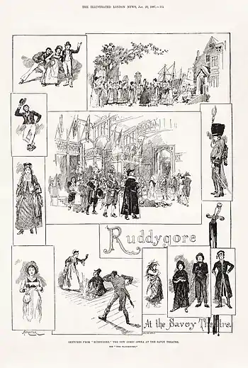 Image 92Scenes of Ruddygore, by Amédée Forestier (restored by Adam Cuerden) (from Wikipedia:Featured pictures/Culture, entertainment, and lifestyle/Theatre)