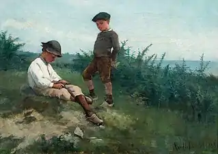 Boys by the Shore, 1881