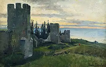 Castle Ruins (Visby City Wall), possibly 1888