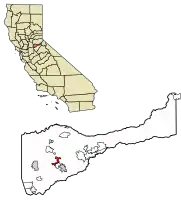 Location in Amador County
