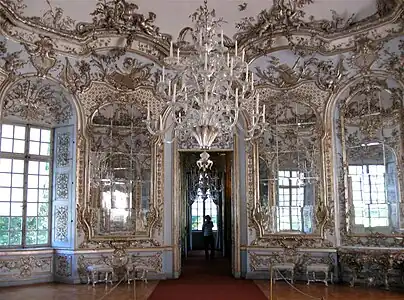 Hall of Mirrors of Amalienburg by Johann Baptist Zimmermann (1734–1739)